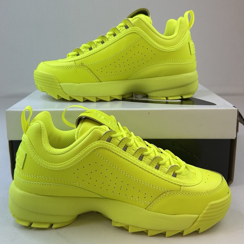 Fila Disruptor 2 Women's Size 7 Shoes Safety Yellow 5XM01763-700